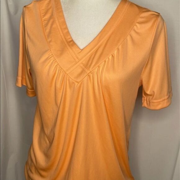 Blair Blouson Peach Short Sleeve Top - Picture 1 of 6